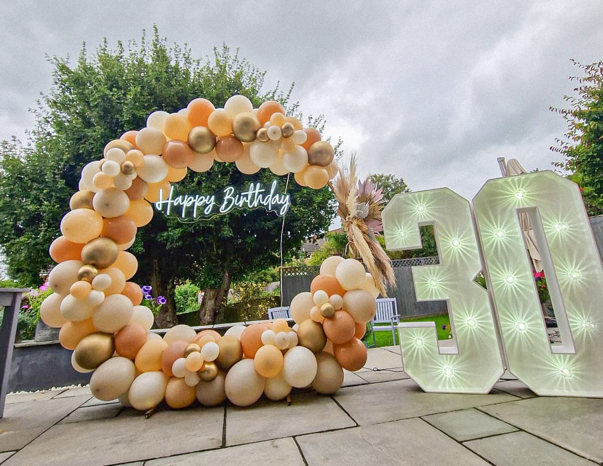 Bespoke balloon displays by Balloons and Ribbons
